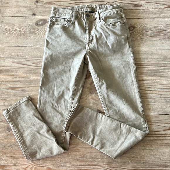 American Eagle Men’s Skinny Distressed Tan Denim Jeans - Picture 1 of 7